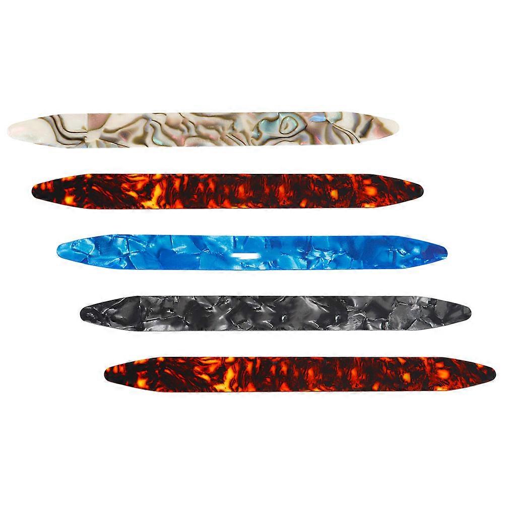 String Instrument Playing Picks Oud Music Instrument Assorted Color Flat Shape 5Pcs