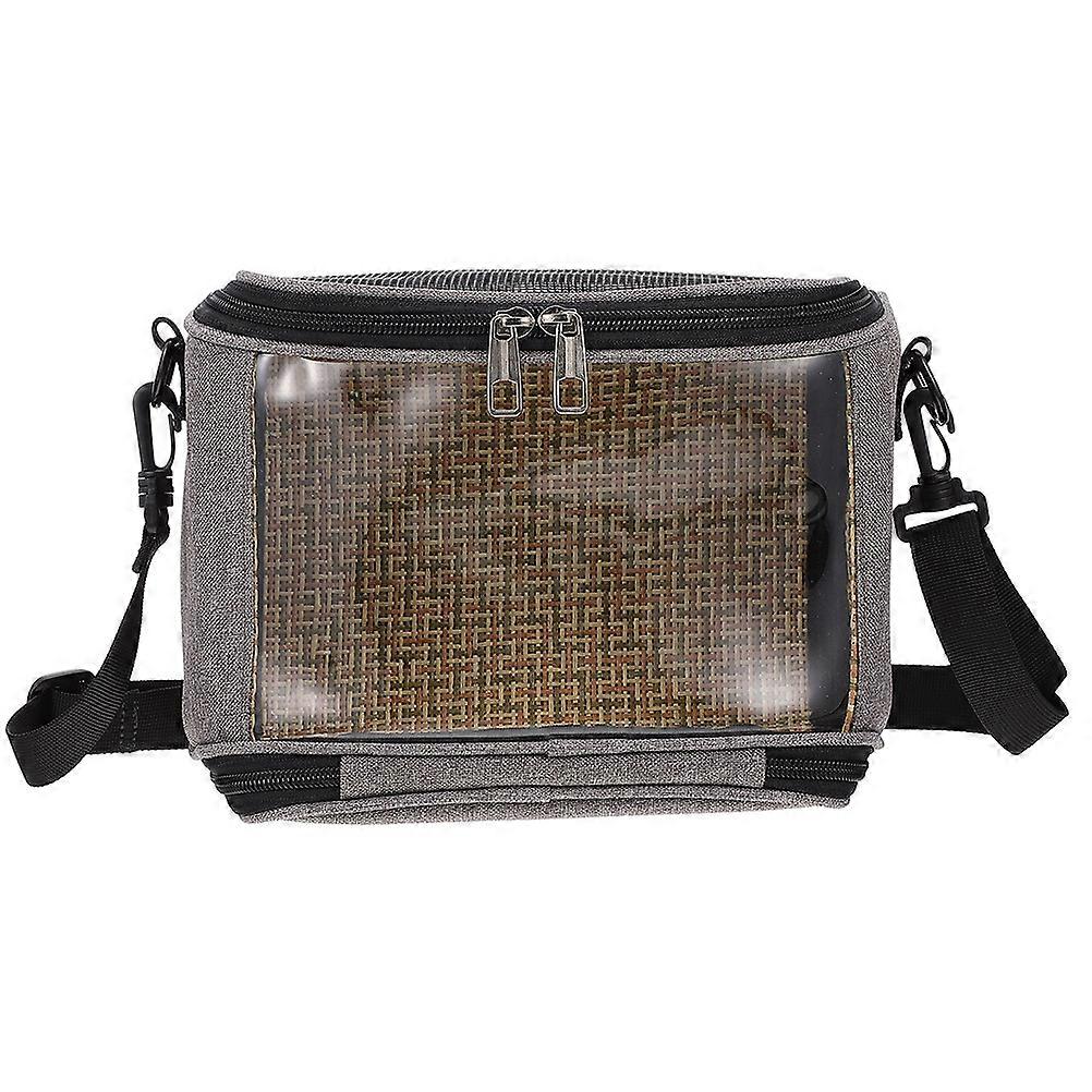 Rectangular Portable Pet Travel Carrier For Small Animals Featuring Insulation Design 1Pack