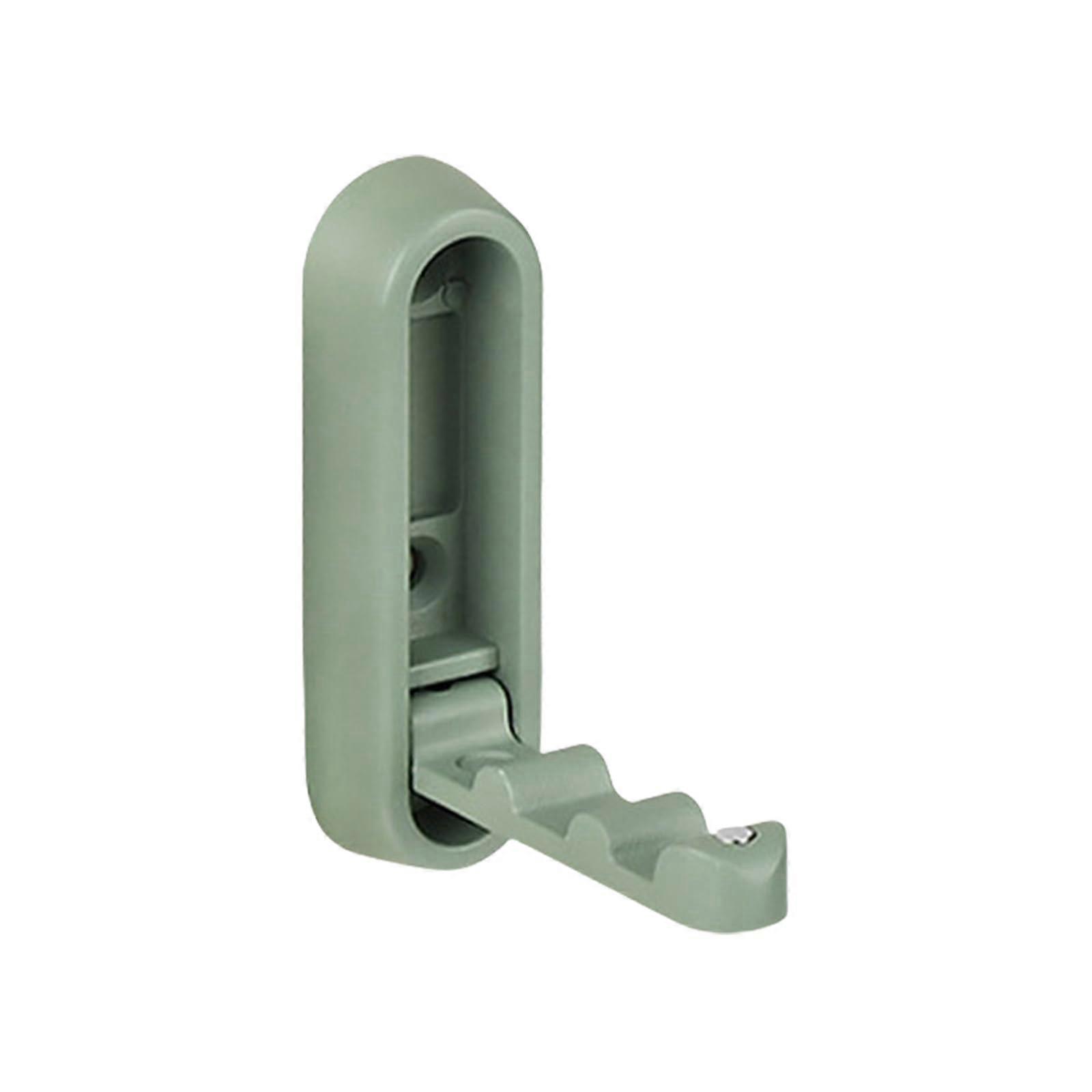 Foldable Wall Hook Retractable Alloy Design for Space Saving Home Bathroom Caravan Organization Green