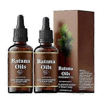 2x Batana Olie met Rozemarijn voor Haargroei, Voedt de Hoofdhuid, Ontgift voor Sterk en Gezond Haar. Biologisch product. Vermindert Haaruitval. Uw Hoofdhuid 26s