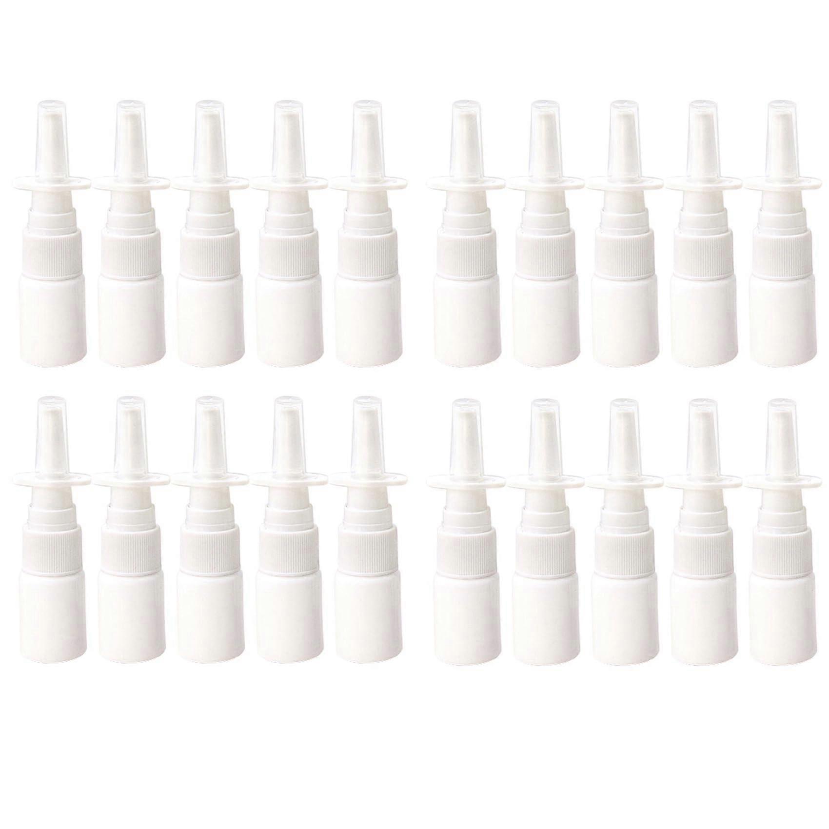 40 Pack 10ml Refillable Nasal Spray Bottles for Precise Application and Travel Use