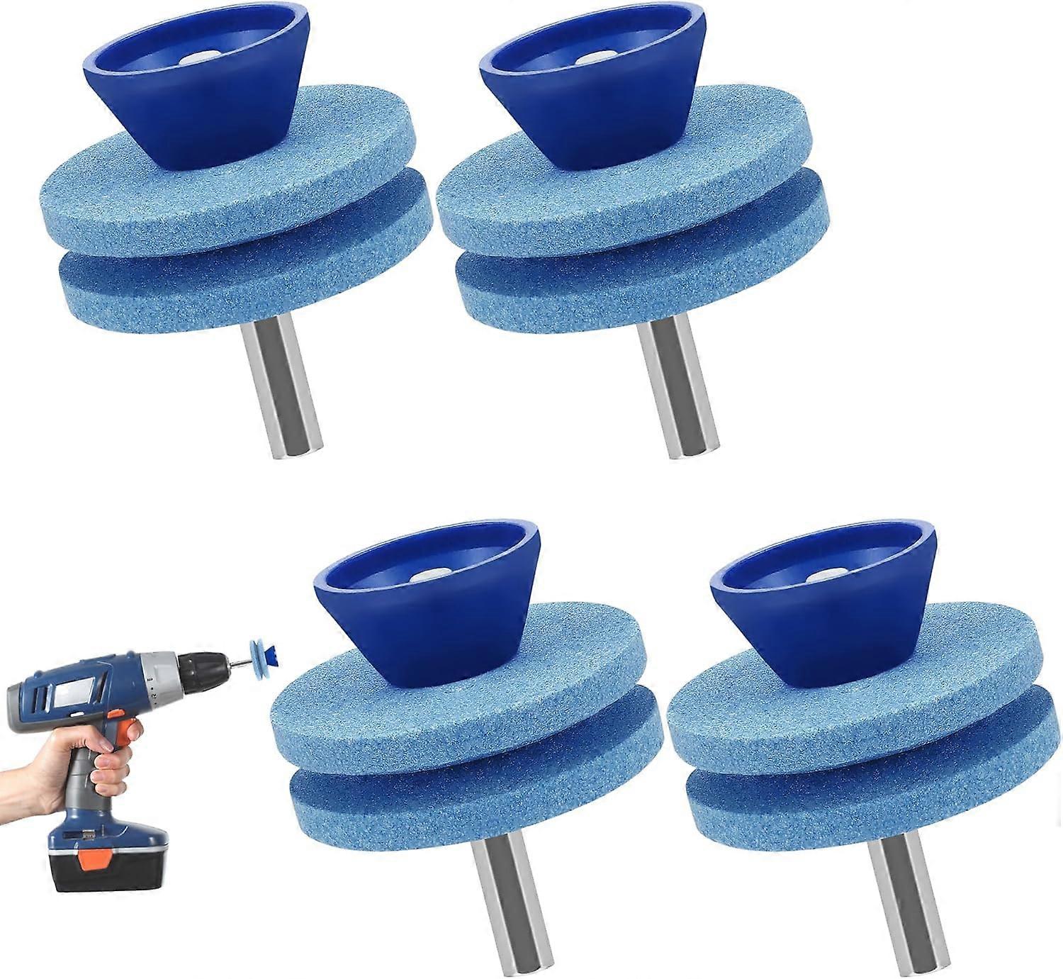 4-Piece Lawn Mower Blade Sharpener