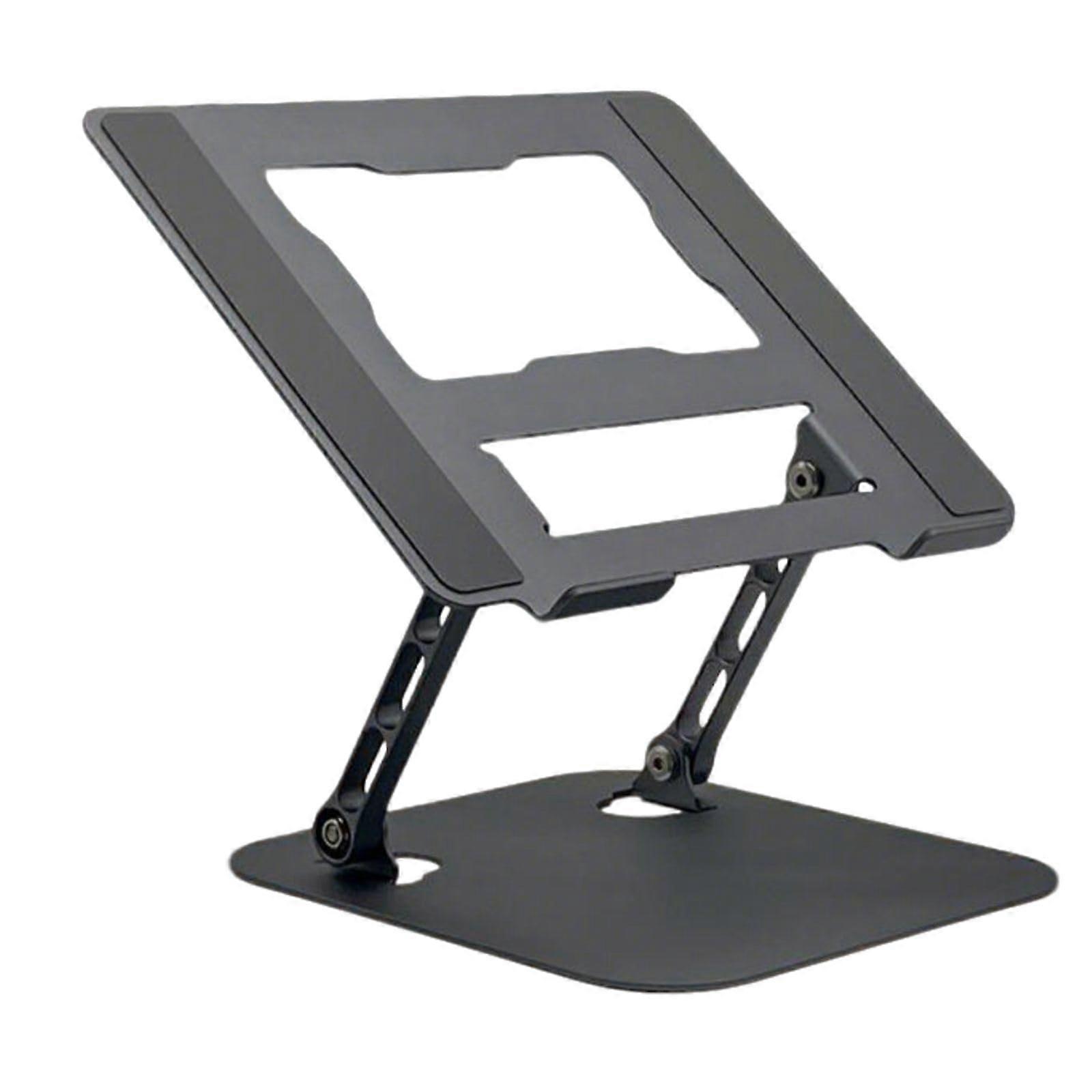 Adjustable Aluminum Laptop Stand with Foldable Design for Cooling and Stable Support, Grey