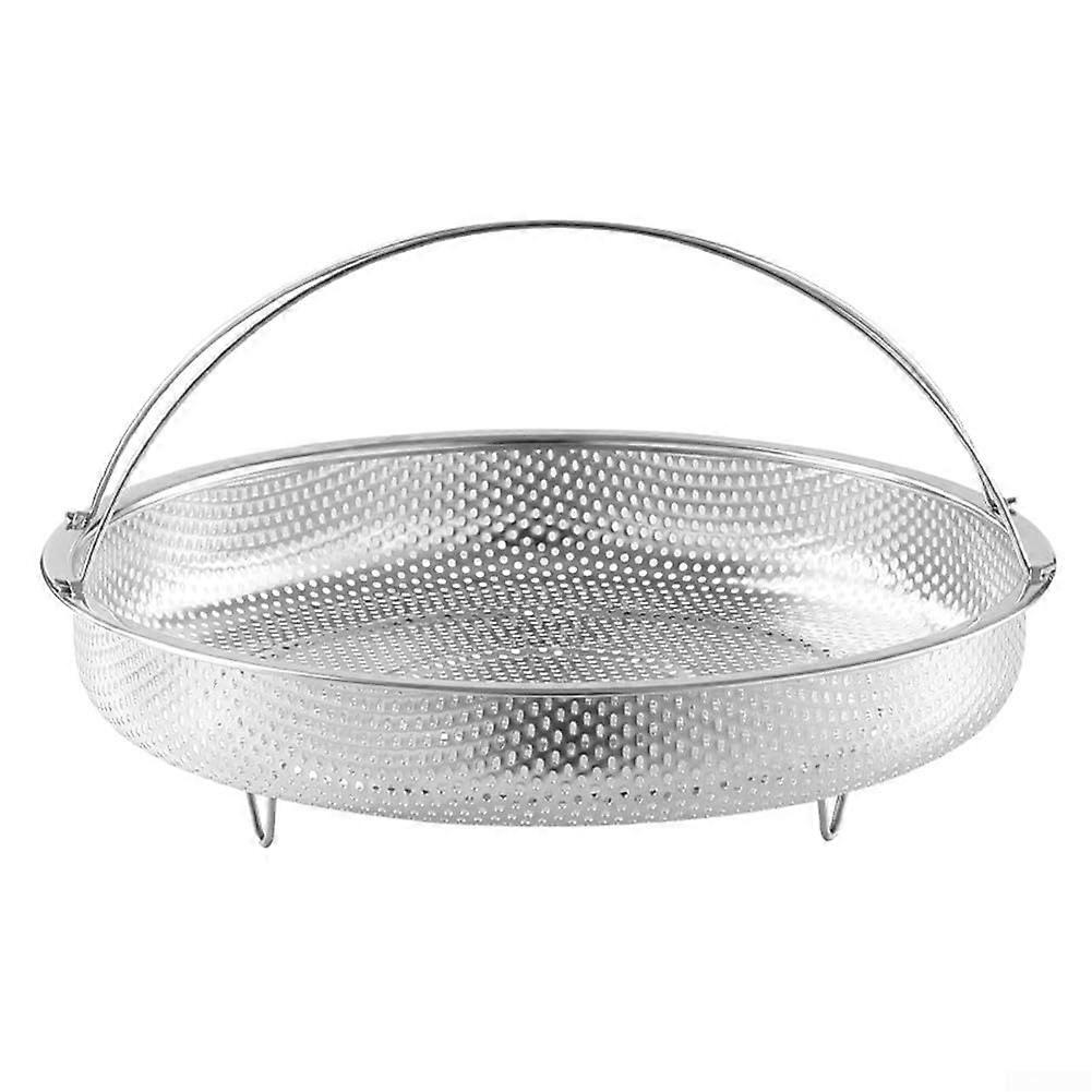 Stainless Steel Steamer Rack with Handle, Fast Draining Design for MultiPurpose Kitchen Use 24.5cm