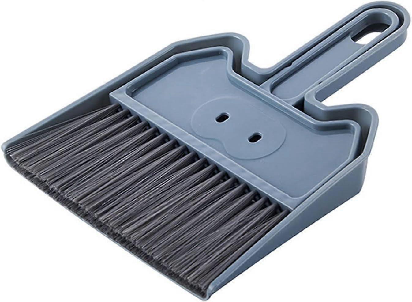 Table Cleaning Brush with Soft Flexible Bristles, Mini Broom and Dustpan Set for Desktop Use