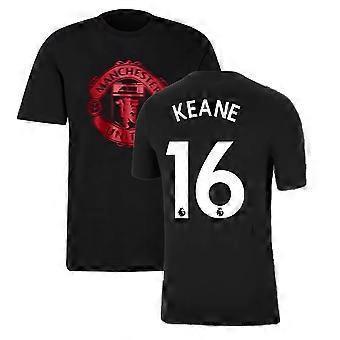 Man Utd 2021-2022 Tee (Noir) (KEANE 16)