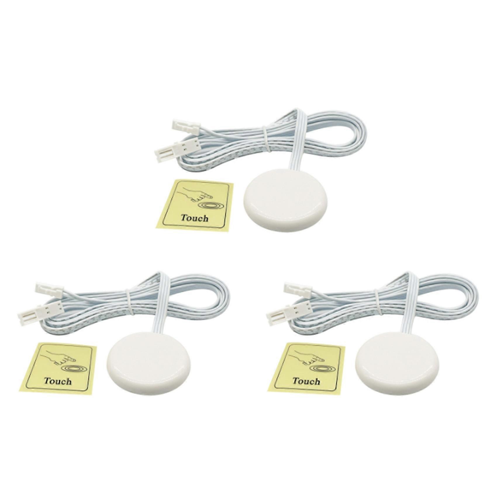 3X Penetrable Wood Panel Wireless Touch Sensor LED Light Switch Hand Sweep Control Dimmable Touch Dimmer