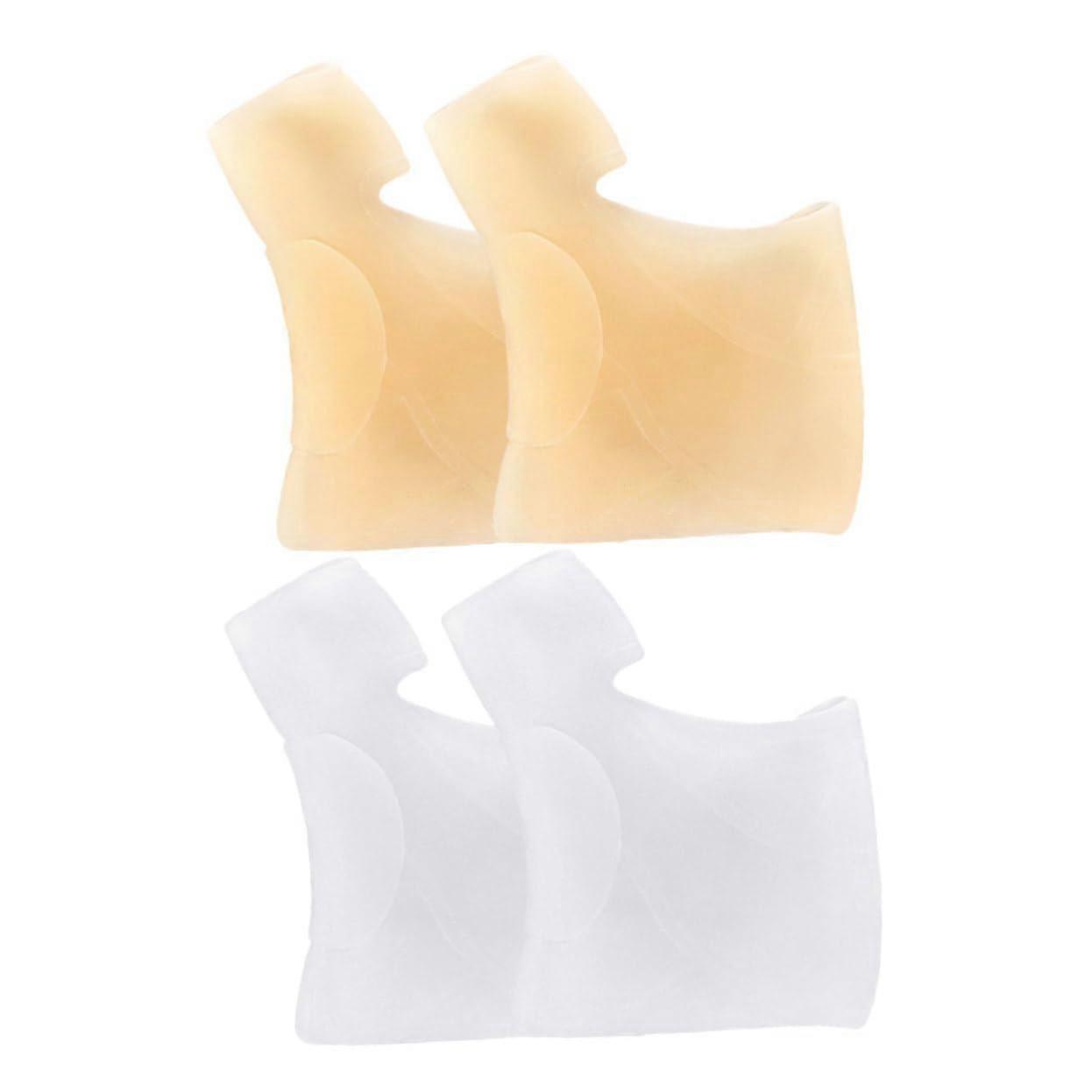 Toe Separator and Bunion Corrector, 2 Pairs Adjustable Silicone Big Toe Spacer for Foot Alignment