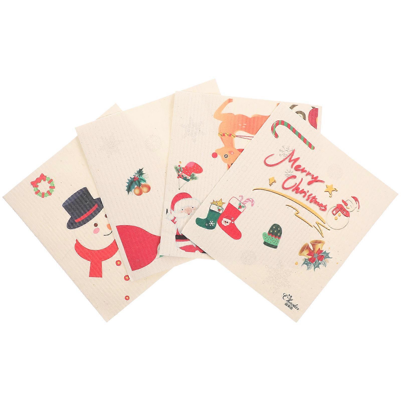 Water Absorbable Dish Cloths for Kitchen Use 8Pcs Degradable