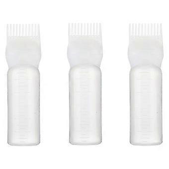 Hair Dye Bottle Applicator Comb for Hairdressing 9Pcs White Hair Tool