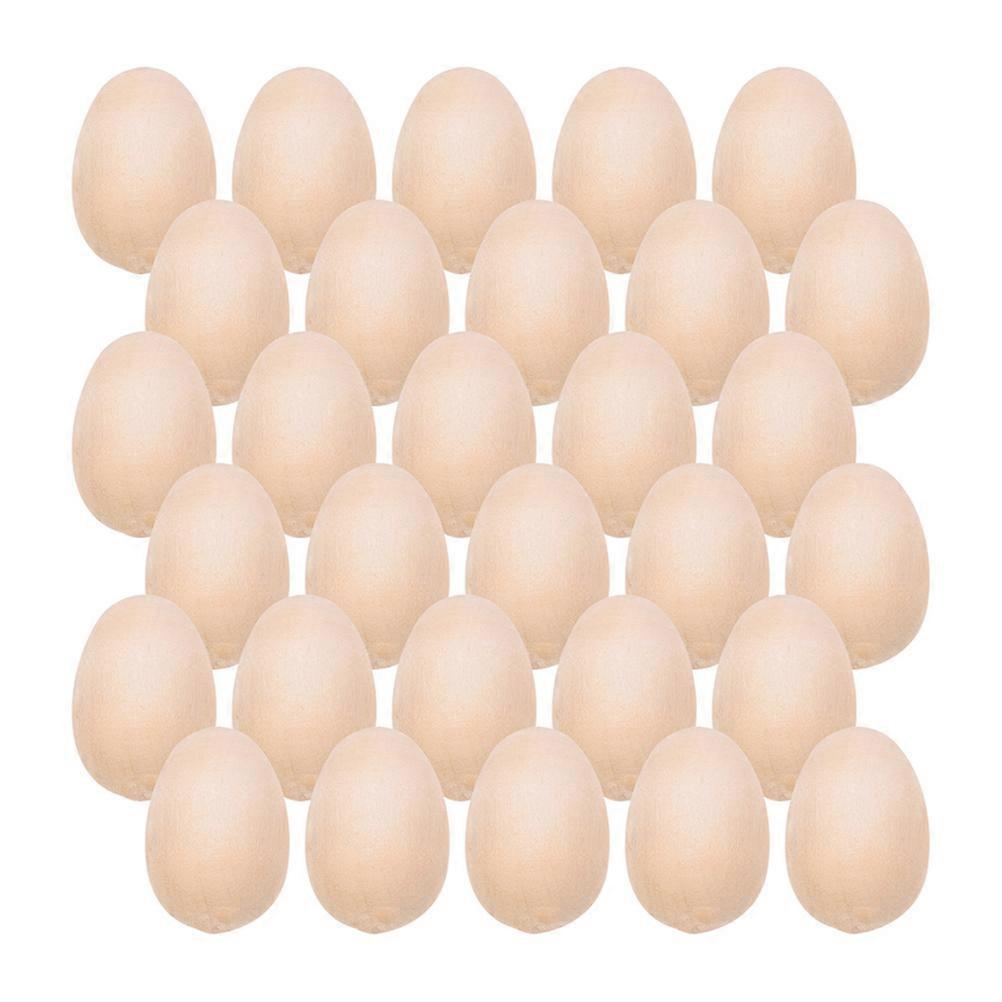Simulation Wood Eggs 200Pcs For Educational Displays And Easter Party Decorations With Realistic Touch