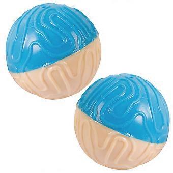 Balle sonore interactive pour chien (lot de 2, bleue)