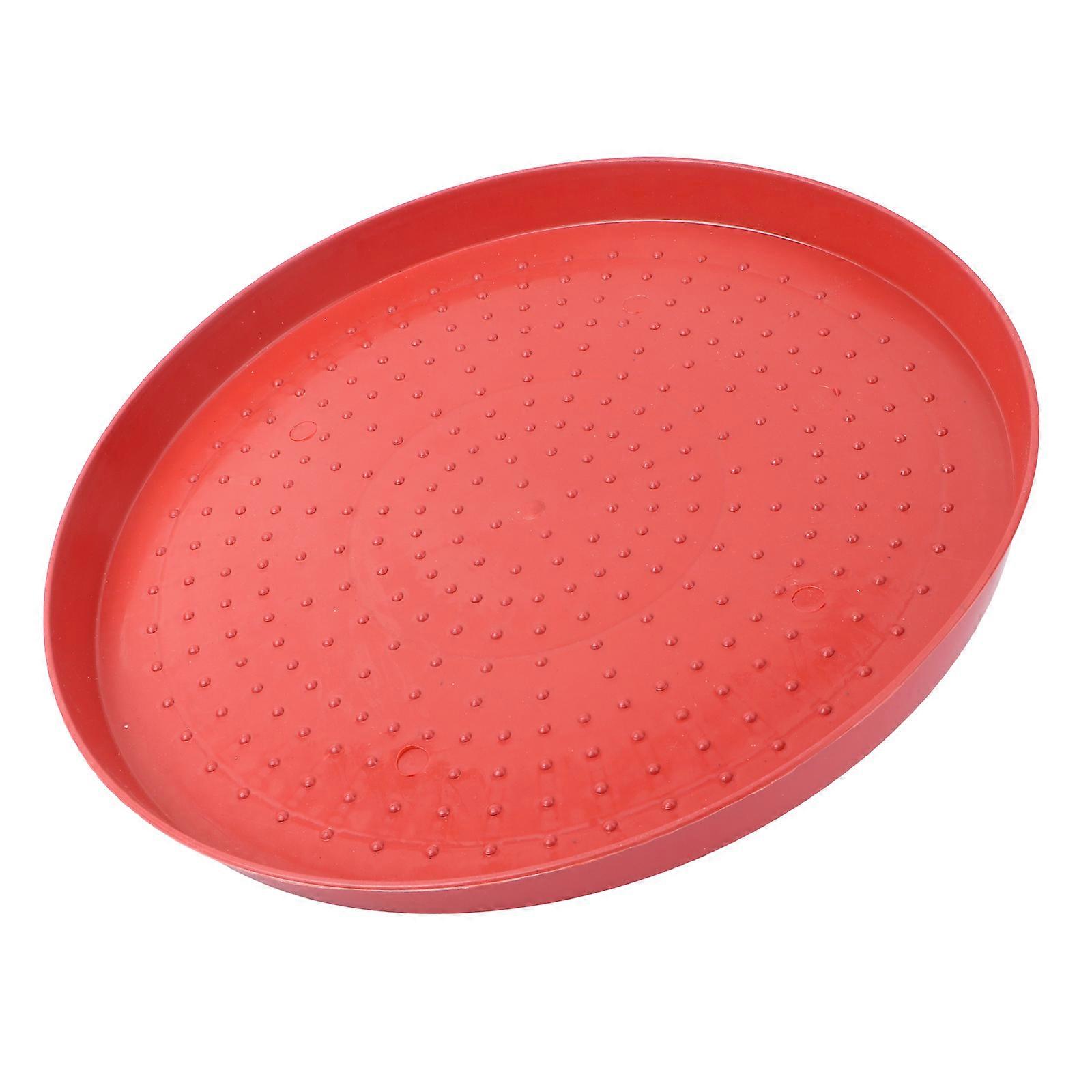 Feeding Tray Plastic Container for Poultry 2Pcs Set