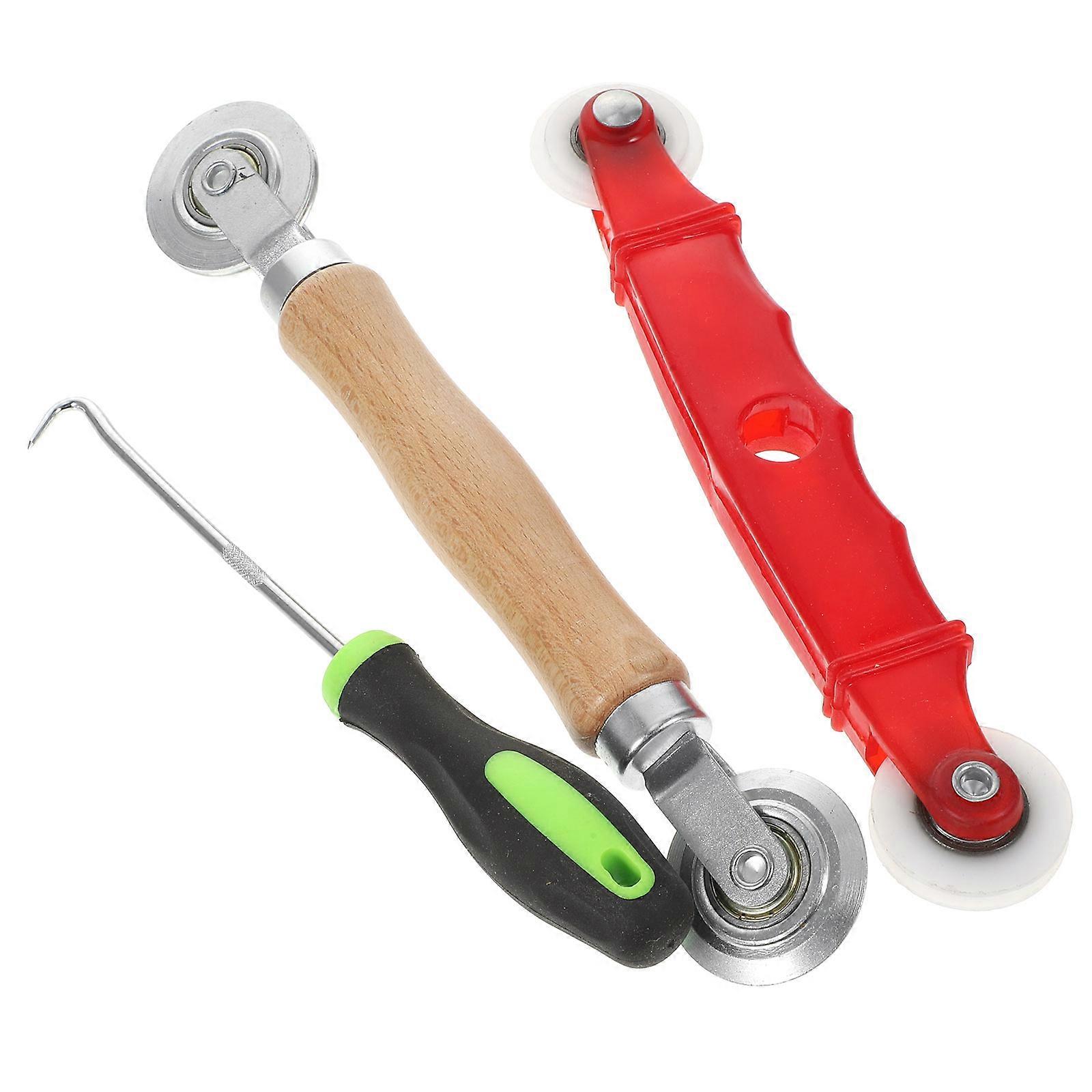 Window Screen Roller Tools For Home Improvement 1 Set Assorted Color Screen Replacement Double-Headed Roller