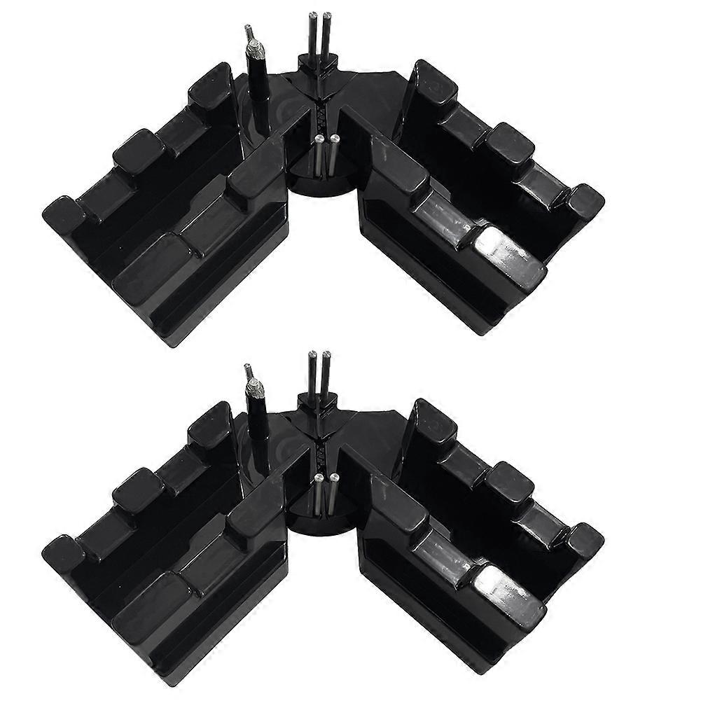 2pcs Black 2-in-1 Function Bevel Cutting Frame with Scale for Precision Cutting