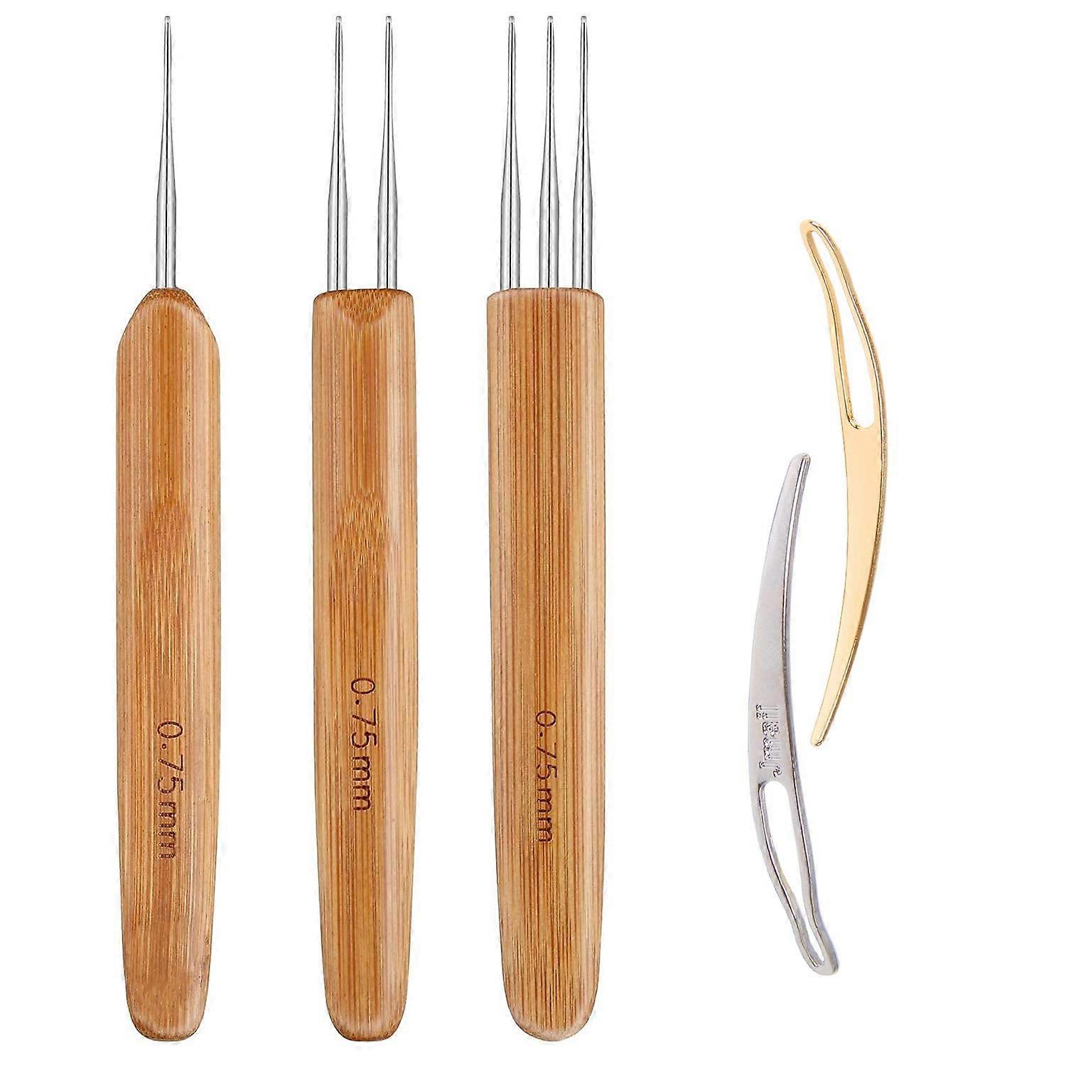 Dreadlock Crochet Hook Tool,Braid Hair Dreadlocks Needle Weaving Crochet for Braid Craft (0.75mm)