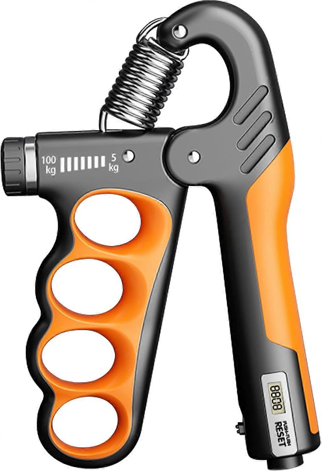 Grip Strength Trainer, Adjustable Resistance Grip Strength Trainer with Counting Function