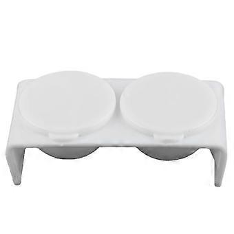 Podwójny kubek Tworzywa sztuczne Miska do paznokci Naczynie do namaczania z pokrywkami do mieszania proszku akrylowego Płynne narzędzia do manicure do paznokci, kubek na szczotkę do mycia