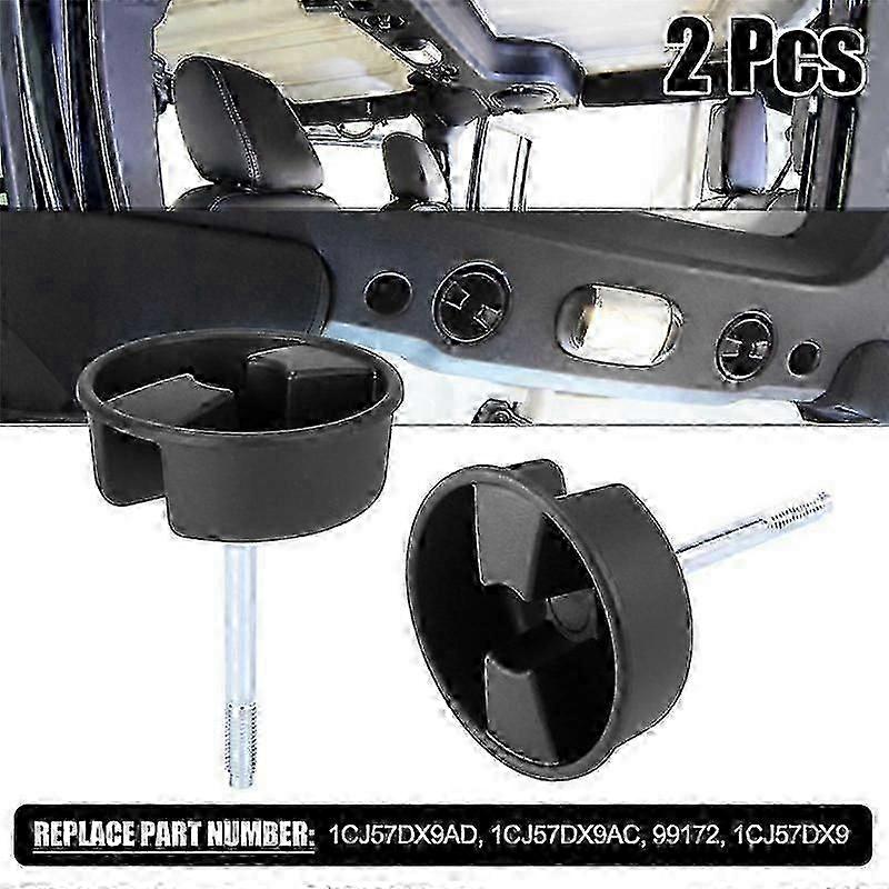 2Pcs for Wrangler JK 2007-2017 Hard Top Mounting Screw Knobs 1CJ57DX9AD Mount Tab