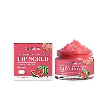 Viareline Watermelon Guava Lip Scrub - Gentle Exfoliating Lip Scrub For Smooth And Soft Lips