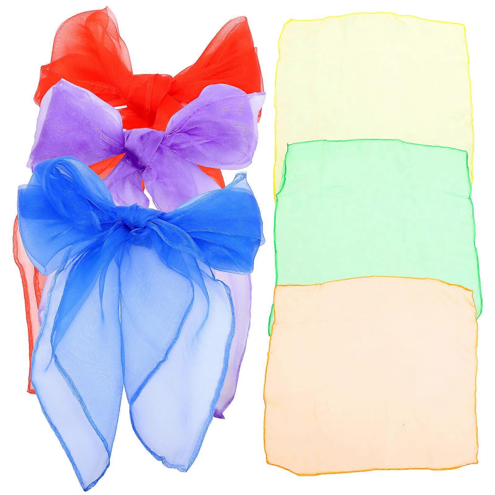 Assorted Color Dance Scarves for Juggling 12Pcs Pack