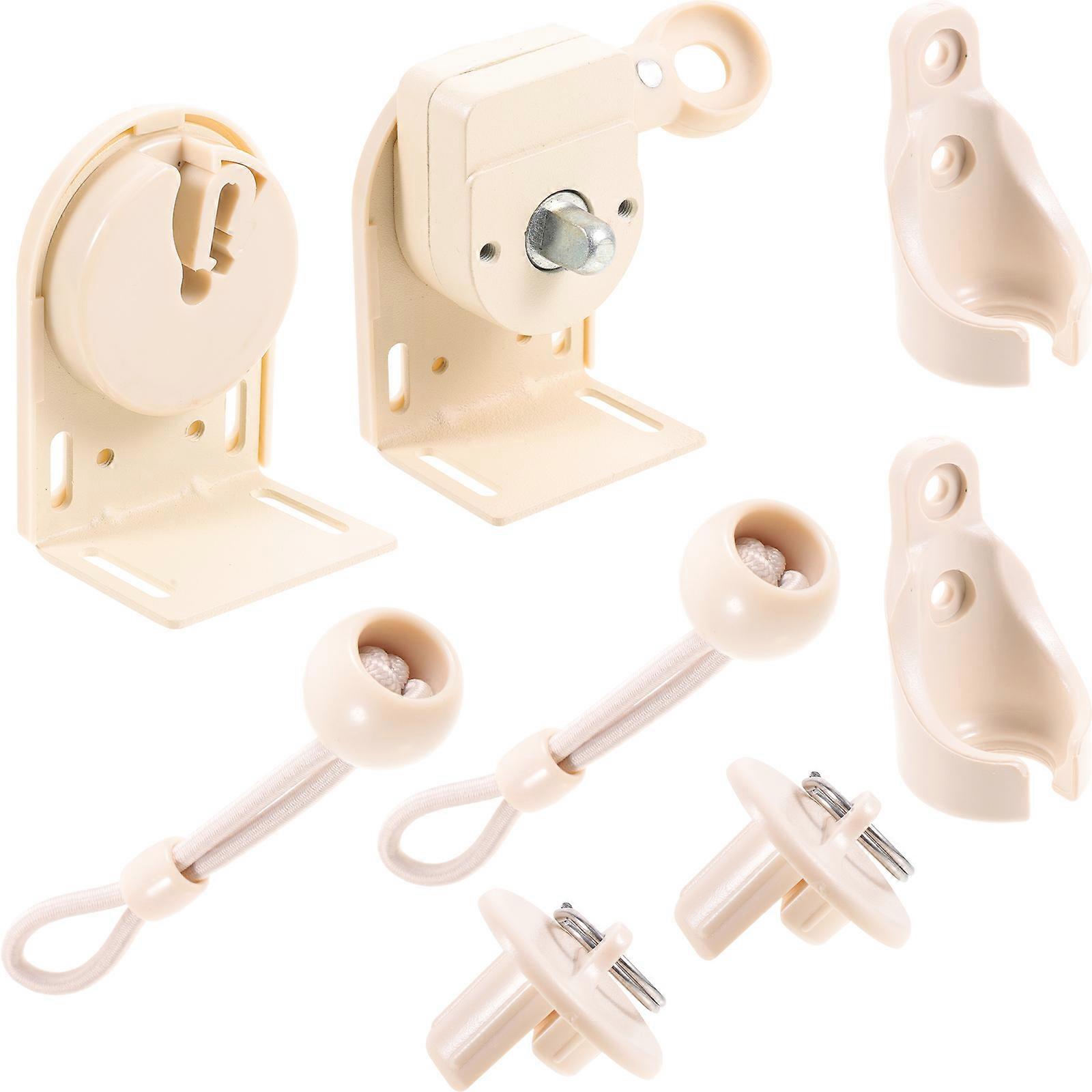 5Sets Curtain Mounting Windproof Bracket Set for Cordless Blinds Beige