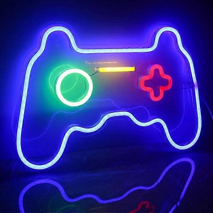 Game Controller Shape Neon Sign Light Wall Decor USB Powered LED Night Light