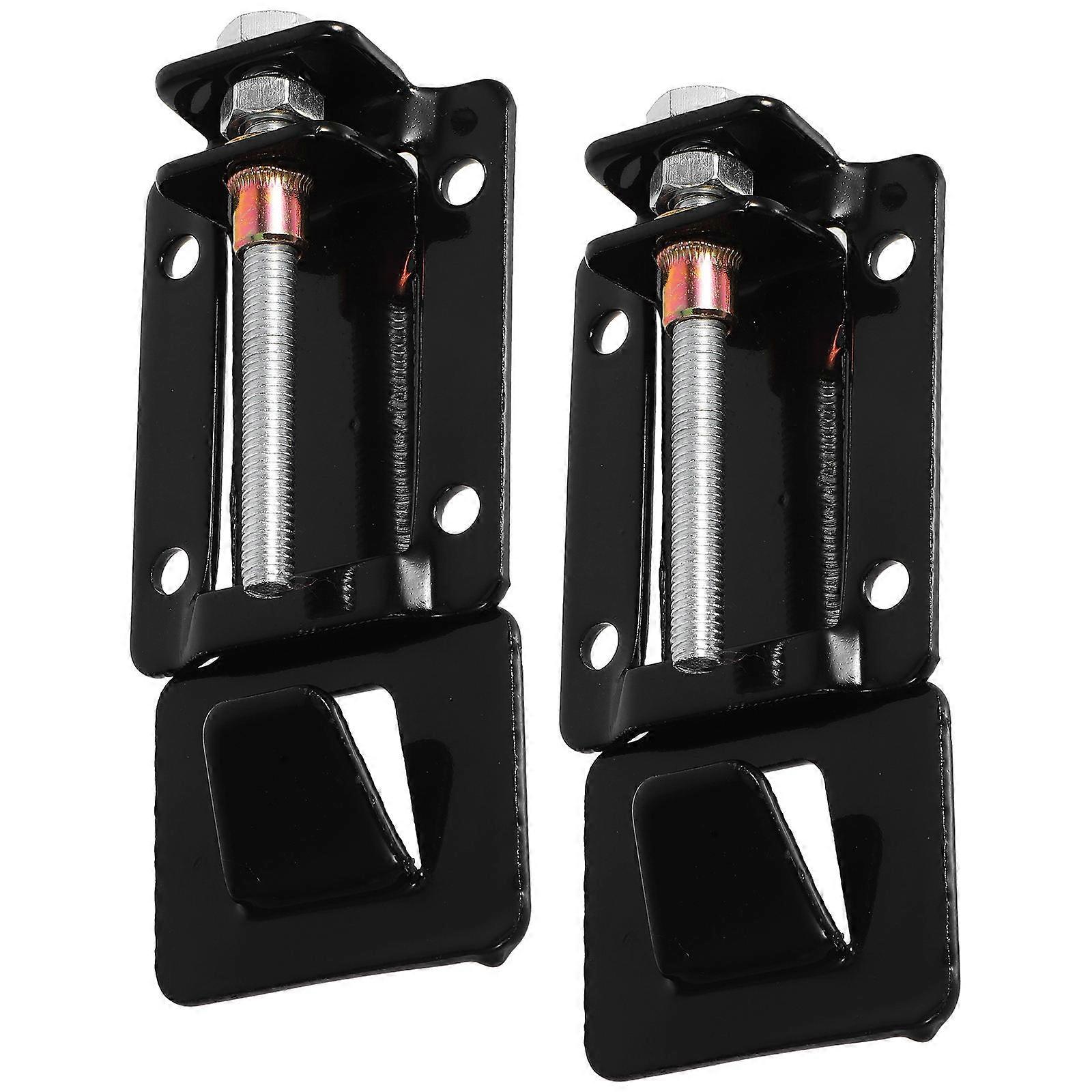 Black Range Hood Hook Adjustable Wall Mount for Kitchen 6Pcs Bracket
