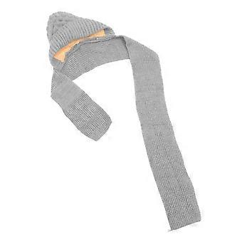 Bufanda con capucha gris para exteriores, ideal para decoración. Bufanda cálida con capucha para mujer, perfecta para el invierno.