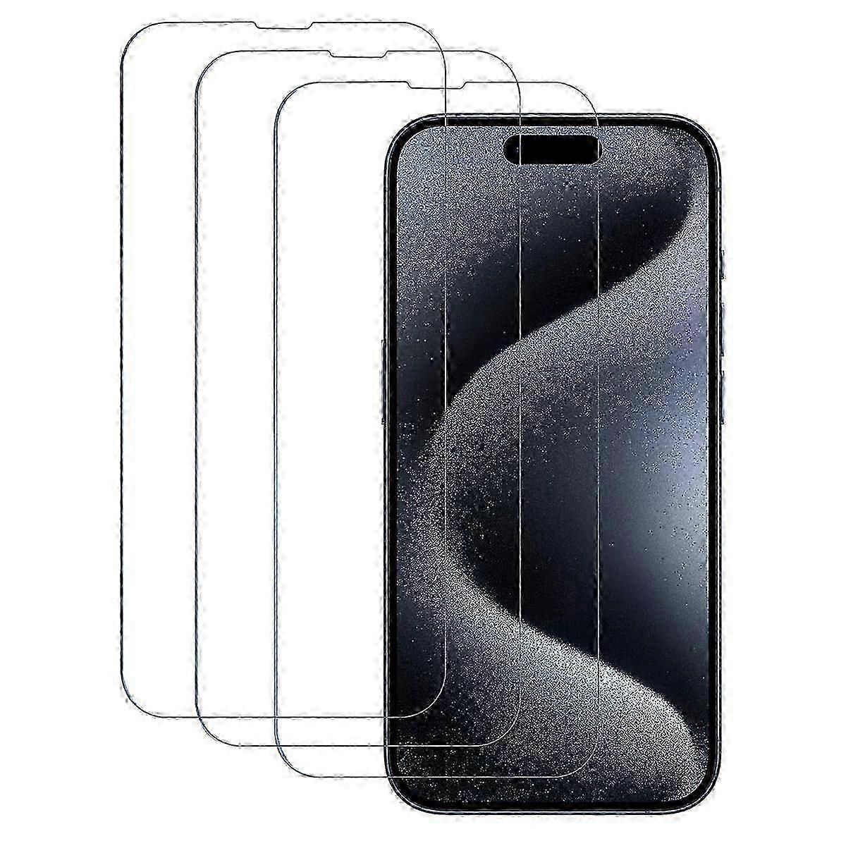 3-Pack 16 Pro Tempered Glass Screen Protector - Transparent, Anti-Scratch, Bubble-Free