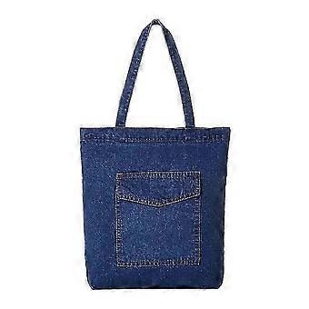 Fashion Denim Shoulder Bag for Women with Large Capacity Tote 1 Piece