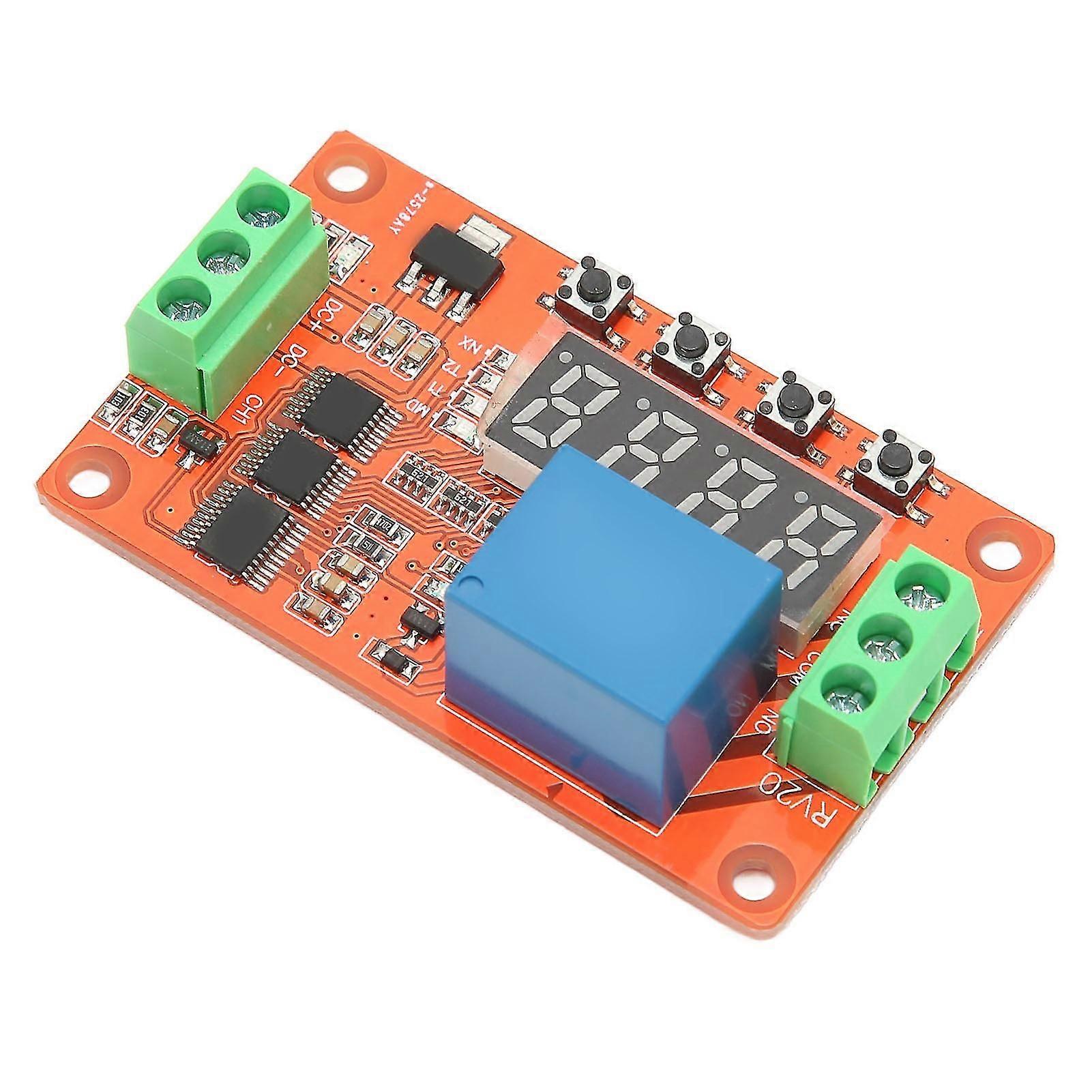 18-function time delay relay module, timer cycle, self-locking relay for home automation, 12V automatic control