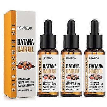 Kit com 3 Óleos Naturais de Batata para Crescimento Capilar e Tratamento Antiqueda para Homens e Mulheres - yzgl