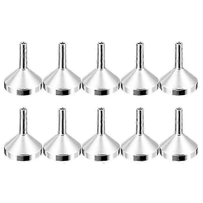 Compact 10-pack funnels for precise liquid transfer and refilling