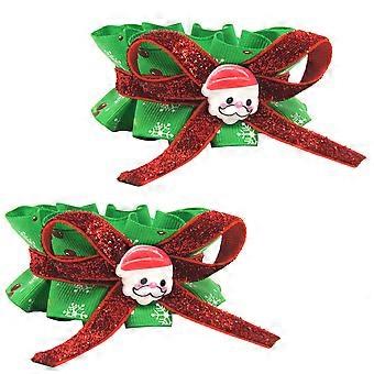 6Pcs Adjustable Christmas Collar for Pet Dog Neck Accessories Colorful