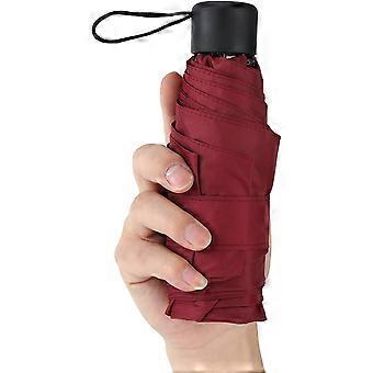 Mini Travel Umbrella, Lightweight Compact, Sun & Rain Protection, UV Blocking, Windproof, Fits in Pocket, 39 Inches, for Women Men Kids