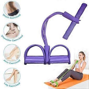 Elastic Band - 4 Pedal Ropes for Tube Exercise Bands Muscle Expander for Home Gym