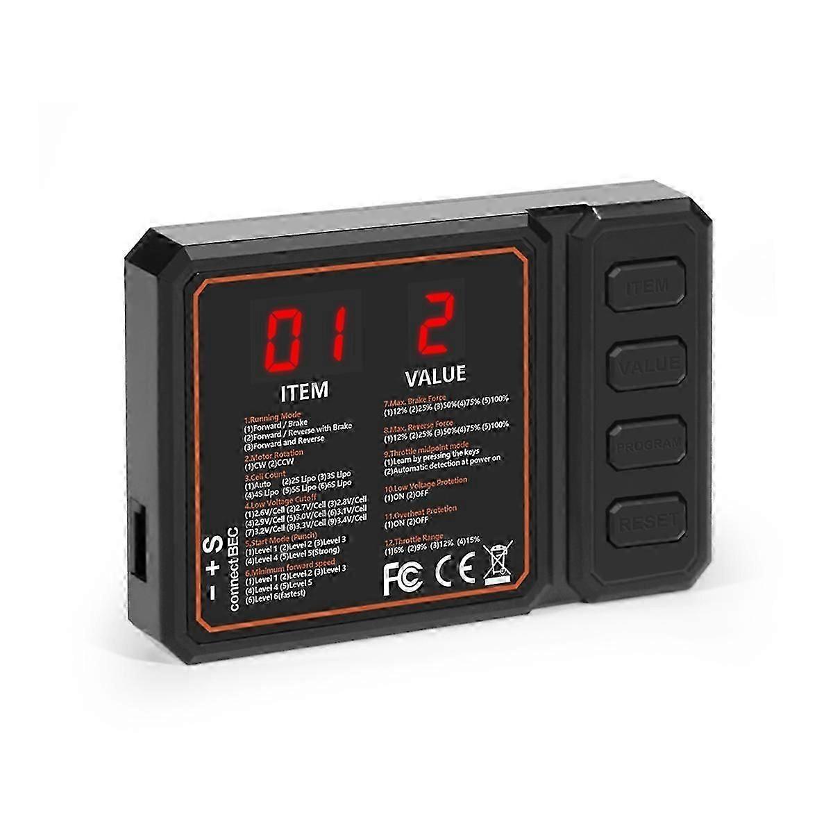 Placa de programação para barcos RC 50 a 150A ESC Speed Controller