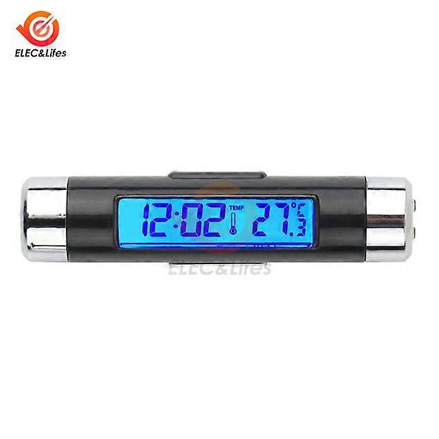 Car Digital Clock Temperature Display Electronic Clock Thermometer Auto Electronic Clock LED Backlight Digital Display Clock