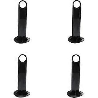 Disc Cone Plastholder Fodbold Disc Cones Field Markers Holding Rack Black - 4 stk