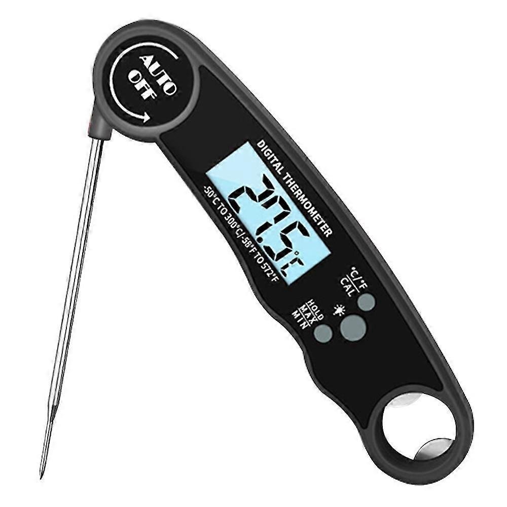 Kødtermometer, hurtig foldning digital instant read termometer bbq