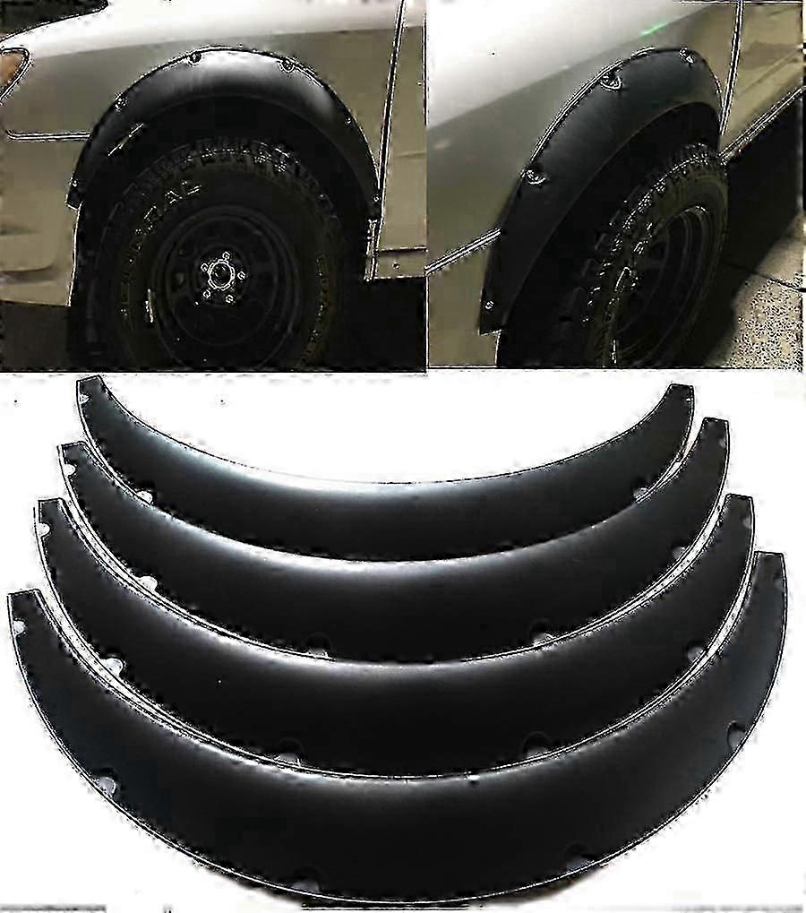 4Pcs Flexível Universal Fender Flares 3.5 Polegadas Wide Wheel Arches Cover