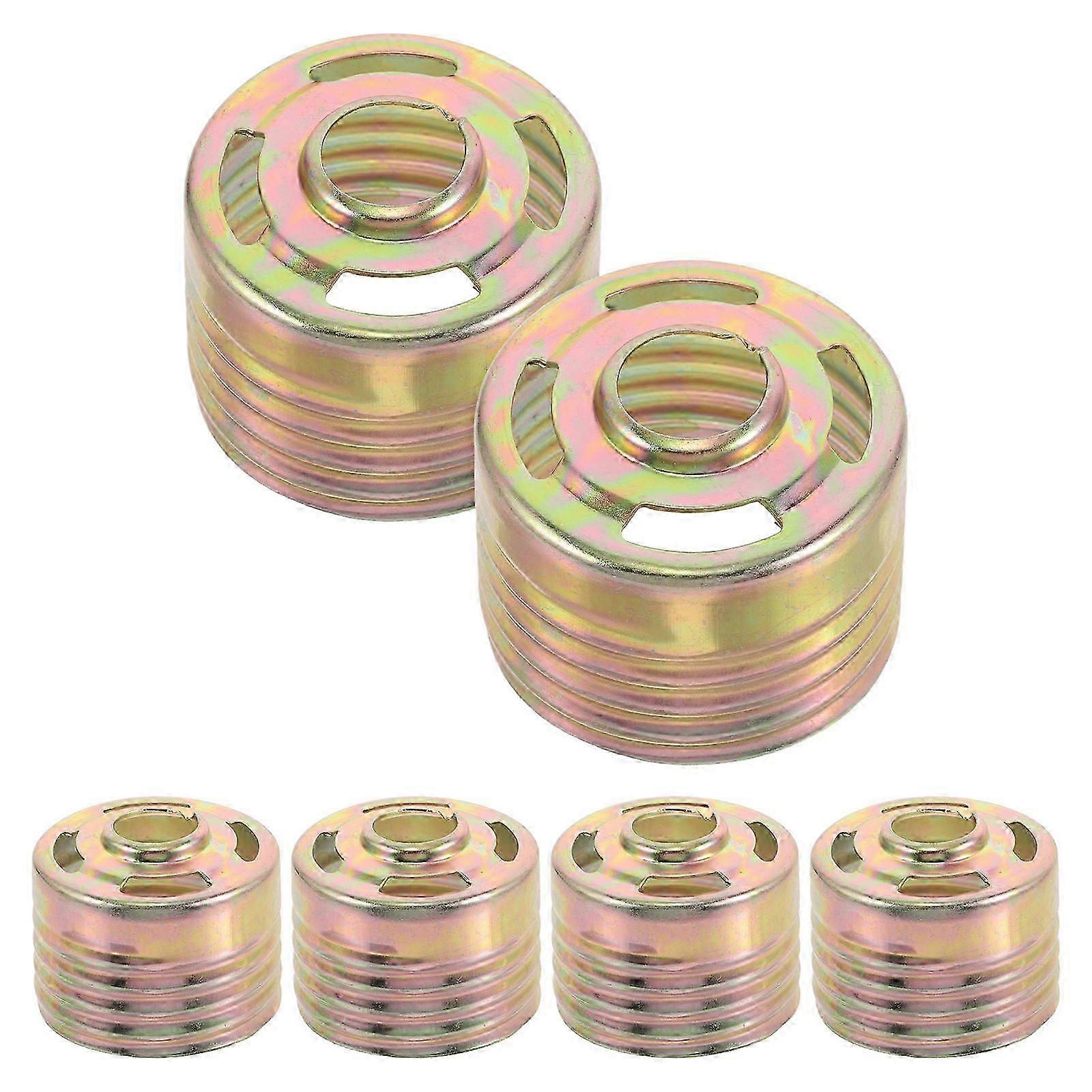 Golden Concealed Fire Sprinkler Head Cap Ceiling Mount Protector 6Pcs