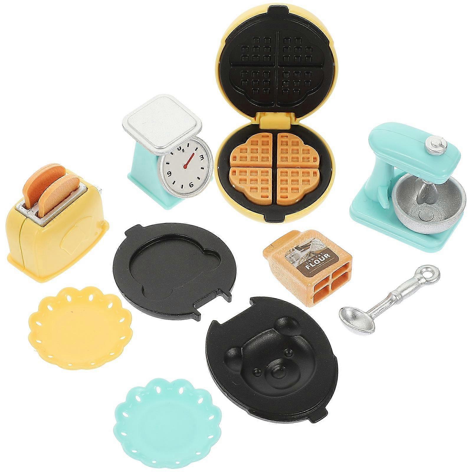 Toy Baking Set Simulated Kitchenware for Kids 1Set Mini Bread Baking Model