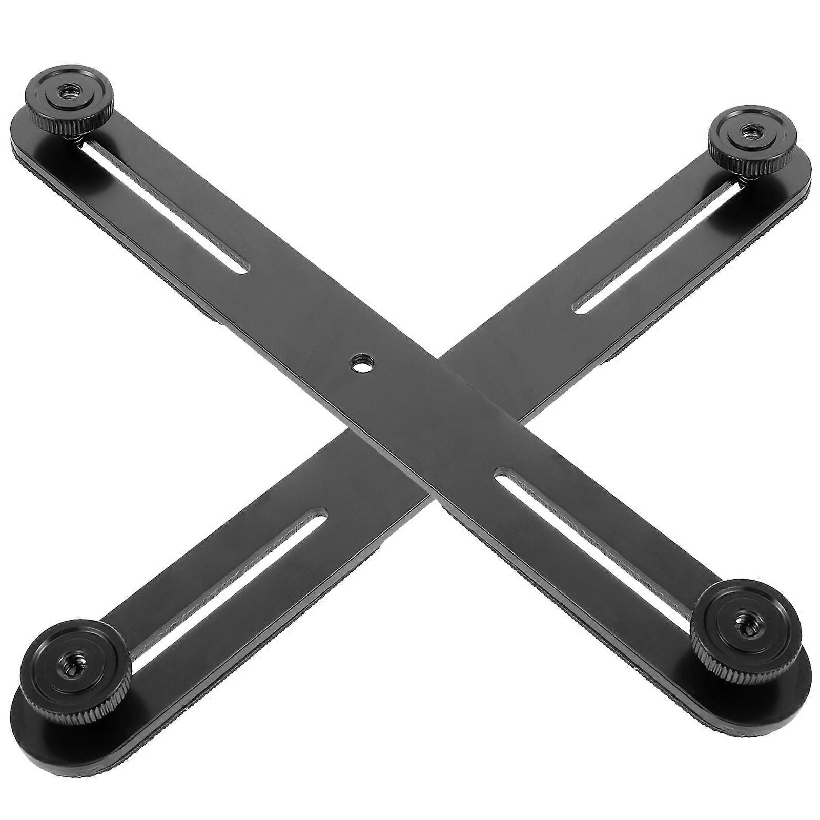 2PCS Adjustable Microphone Bar Double Mount Extension Bracket for Flash Light