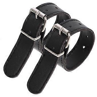 1 Pair of Bike Basket PU Straps Bicycle Straps Basket Strap Bicycle Front Basket PU Straps