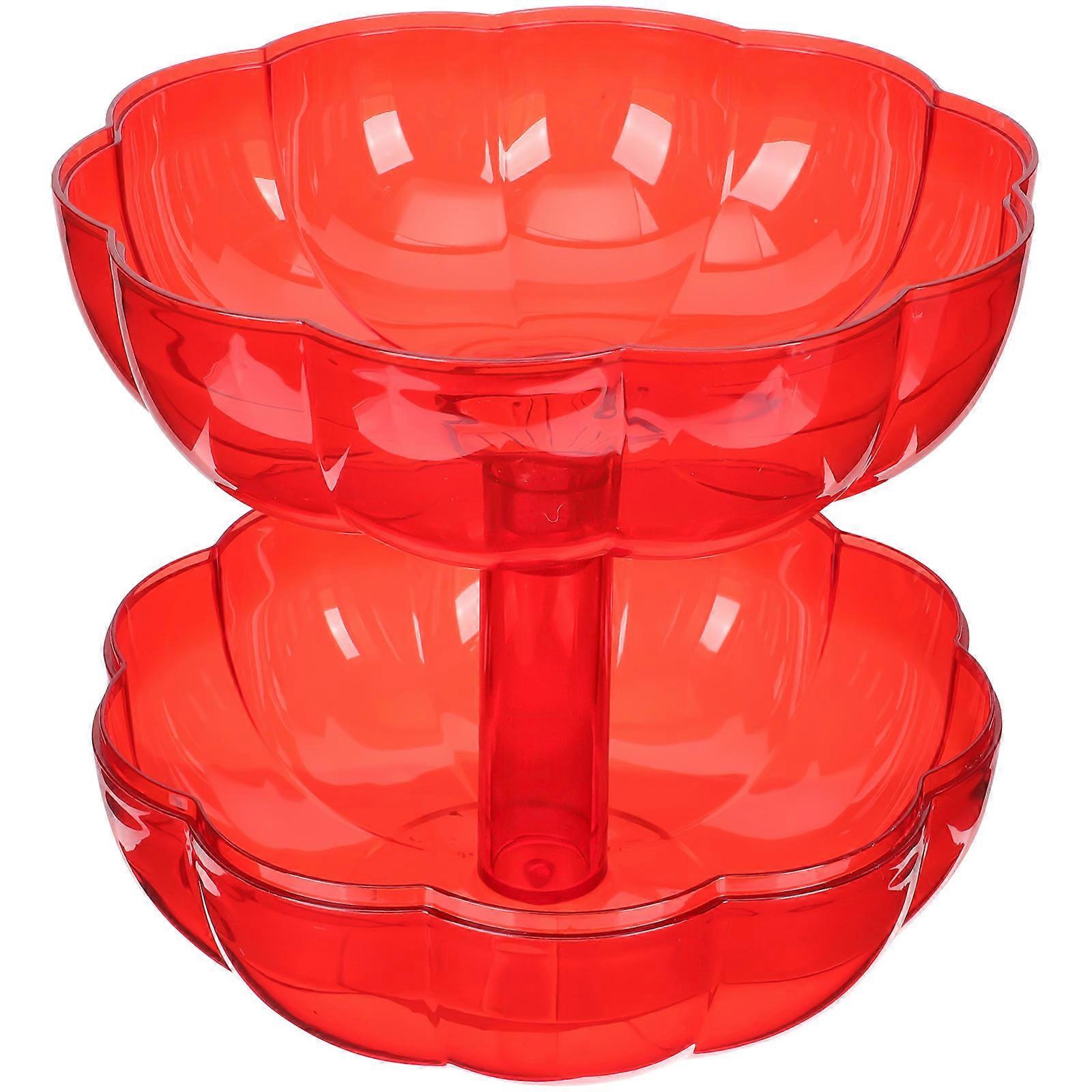 Kitchen Use Red Pumpkin Fruit Tray Dry Fruit Plate