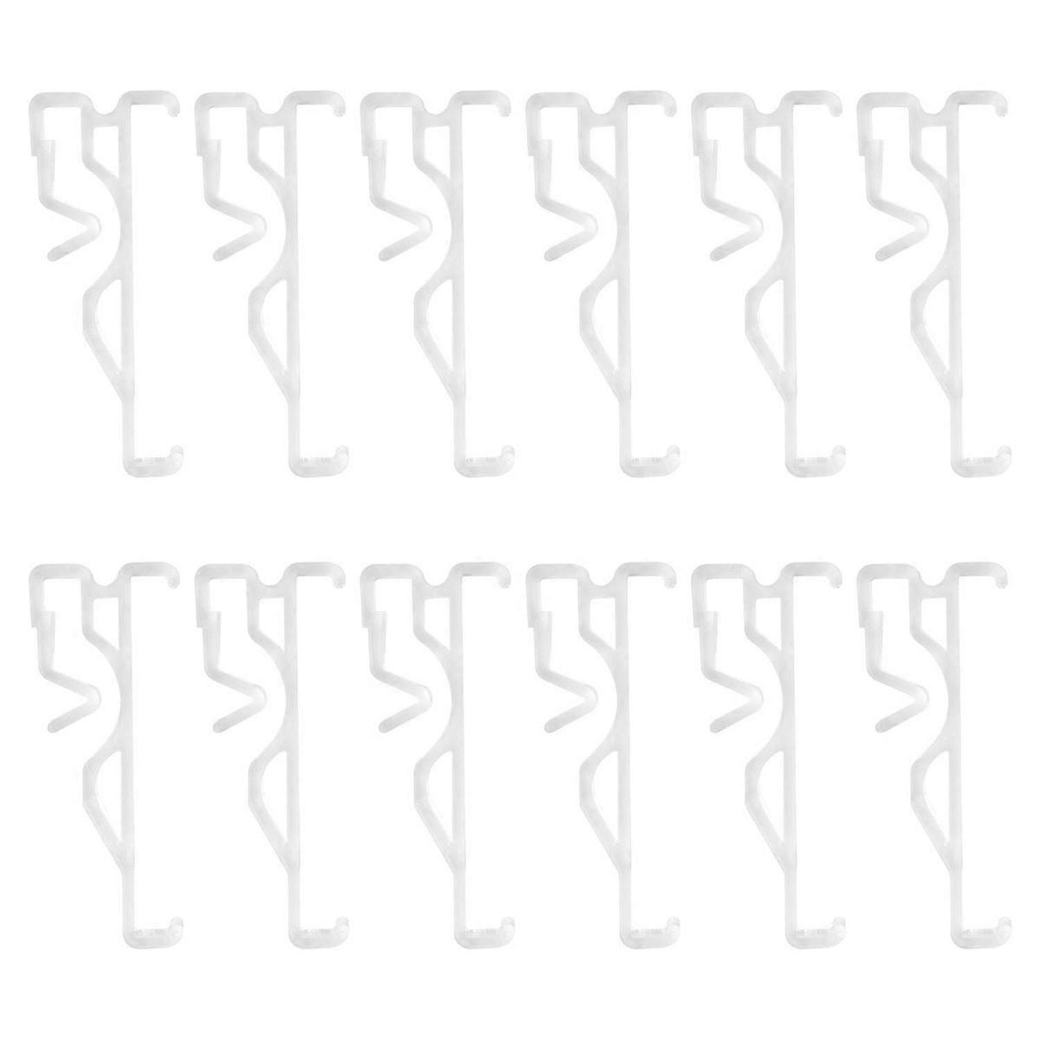 Valance Clips, Clear Plastic Valance Clips(12 PCS)