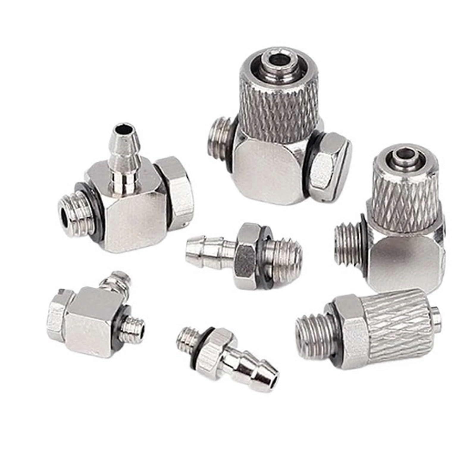 4mm 6mm Micro Hose Elbow Connector Nylon Pipe Coupling Fitting Quick PushFit Secure Locking Design