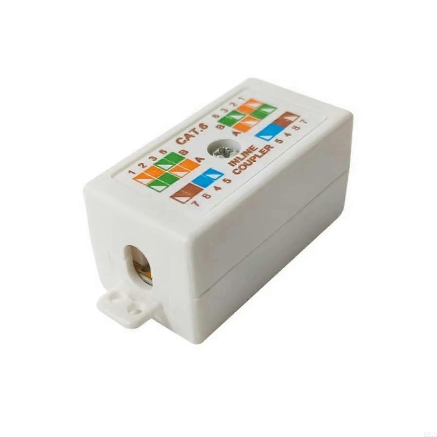 10X RJ45 Cat6 Junction Box compatible withEthernet Networking Cable Connection Accessories